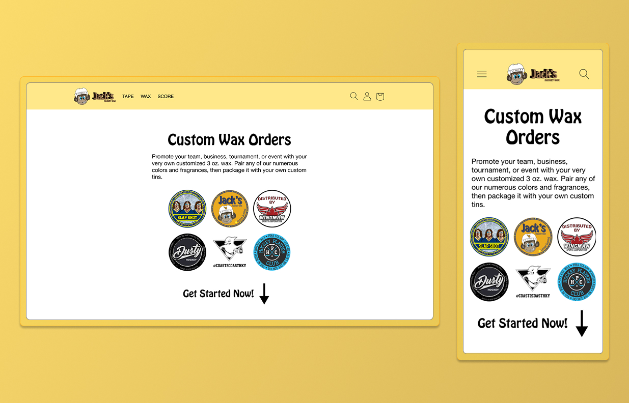 Custom Wax Ordering